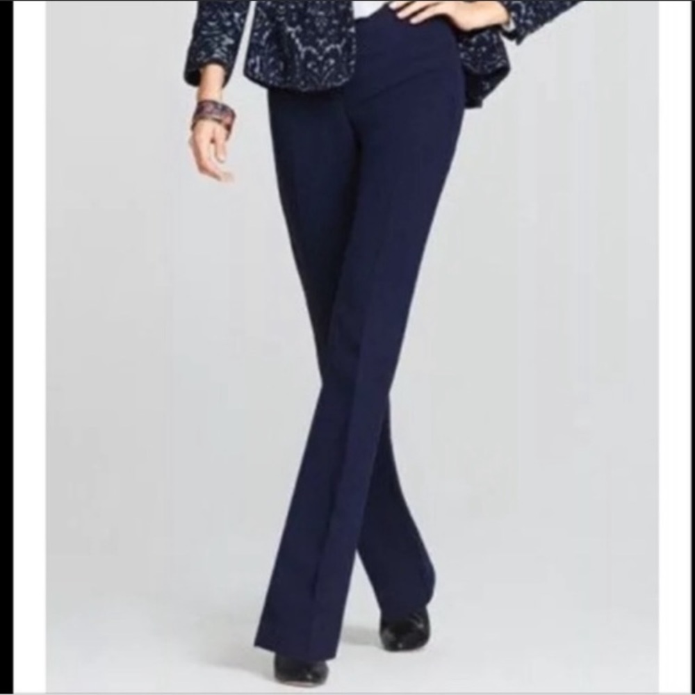 Cabi Curvy Trouser Blue Straight Leg Size 8 - Picture 1 of 8